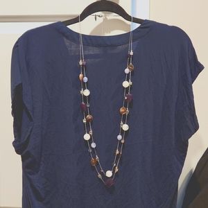 NY&Co. Long Double-Strand Necklace